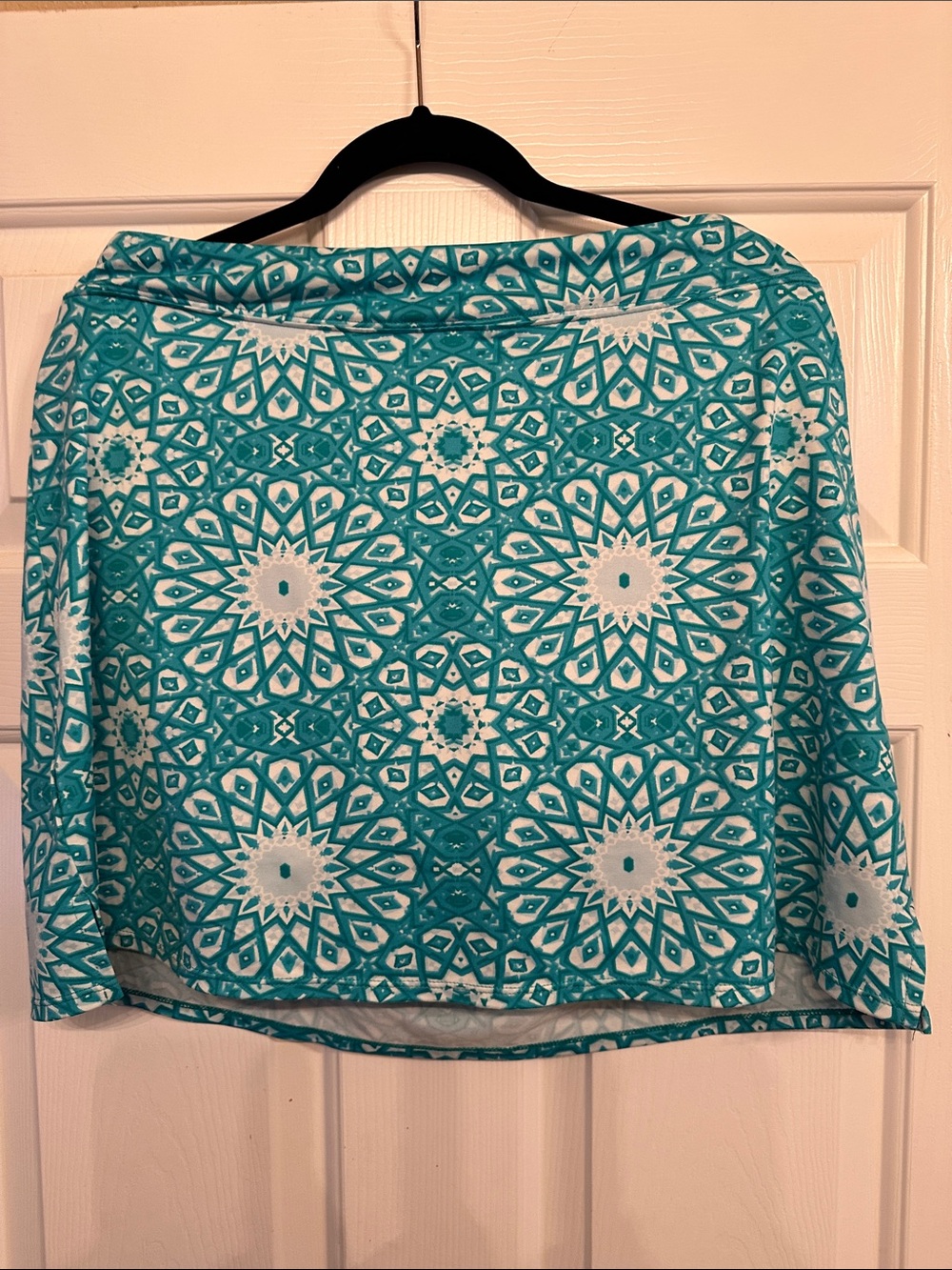 Tranquility by Colorado Clothing Turquoise & White Geometric Tunic